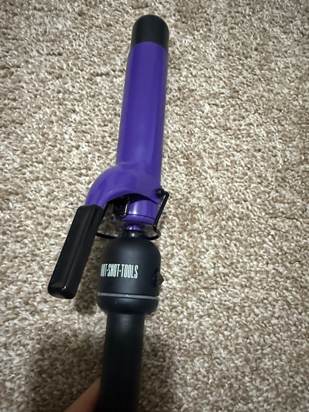 Hot Shot Tools Purple Curling Iron 1.25inch